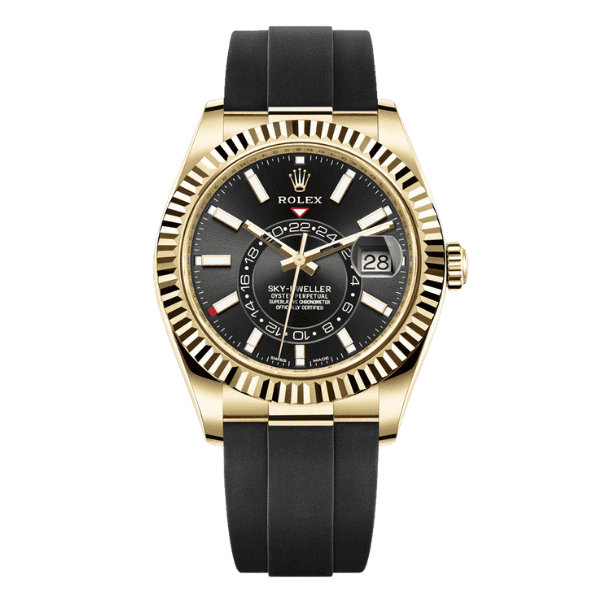 126333-0018-5-1-1 Rolex Oyster Perpetual Sky-Dweller M326238-0009 42mm Black Oysterflex yellow – VIP Version - Image 1