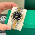 Rolex Explorer Two Tone Yellow Gold 124273 36mm Yellow Gold Black Dial – VIP Version - Image 3
