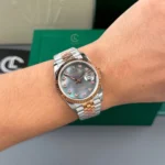 Rolex Datejust 126231 36mm Xà Cừ Tím Dial Rose Gold – VIP Version - Image 5