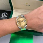 Rolex Datejust 126333-0012 41mm Dial Champagne Yellow Gold Steel – VIP Version - Image 4