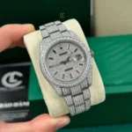 Rolex Datejust 41mm Insex Ruby Full Moissanite Hongkong – Customize Diamod - Image 3