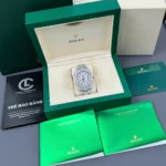 Rolex Datejust 41mm insex Ruby Tím Full Moissanite HongKong – Customize Diamod - Image 9