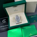 Rolex GMT – Master II 40mm Custom Full Moissanite Baguette HongKong – Customize Diamod - Image 12