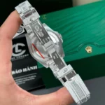 Rolex GMT – Master II 40mm Custom Full Moissanite Baguette HongKong – Customize Diamod - Image 11