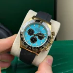 Rolex Daytona 156518 Yellow Gold Tiffany Dial Oysterflex New 2025 – VIP Version - Image 4