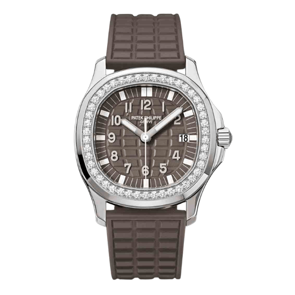 126333-0018-3-1-2 Patek Philippe Aquanaut 5067A-025 35.6mm Diamond Bezel Moissanite Steel – Customize Version - Image 1