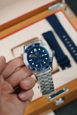 Omega Seamaster Diver 300M Co‐Axial Master Chronometer 210.32.42.20.03.001 42mm Blue Dial – VIP Version - Image 2