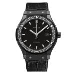 Hublot Classic Fusion Ceramic Diamonds 42mm Black Dial JJZ Base – Customize Version