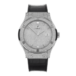Hublot Classic Fusion Full Diamonds Moissanite Pave 42mm – Customize Diamod