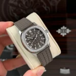 Patek Philippe Aquanaut 5067A-025 35.6mm Diamond Bezel Moissanite Steel – Customize Version - Image 2