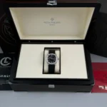 Patek Philippe Aquanaut 5067A-025 35.6mm Black Dial Full Moissanite Steel – Customize Diamod - Image 6