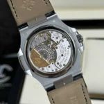 Patek Philippe Nautilus 5722G-001 40mm Custom Moissanite Baugette Blue Dial – Handcrafted Diamond - Image 6