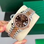 Rolex Datejust 36mm Demi Rose Gold Chocolate Dial 126231 – VIP Version - Image 2