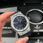 Hublot Classic Fusion Diamonds Moissanite Pave 42mm Blue Dial – Customize Diamod - Image 2