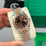 Rolex Datejust 36mm Demi Rose Gold Chocolate Dial 126231 – VIP Version - Image 3