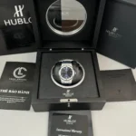 Hublot Classic Fusion Diamonds Moissanite Pave 42mm Blue Dial – Customize Diamod - Image 9