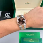 Rolex Datejust 36mm Demi Rose Gold Chocolate Dial 126231 – VIP Version - Image 4