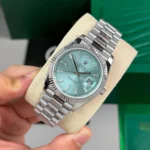 Rolex Day Date Sliver Ice Blue Dial 228236 40mm 180gram – VIP Version - Image 2