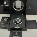 Hublot Classic Fusion Diamonds Moissanite Pave 33mm Blue Dial – Handcrafted Diamod - Image 8