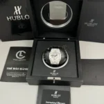 Hublot Classic Fusion SKULL Full Diamonds Moissanite Pave 42mm Black Dial – Handcrafted Diamod - Image 9