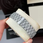 Patek Philippe Nautilus 5711 40mm Up Full 3000pcs Moissanite Pave Hongkong – Customize Diamod - Image 6