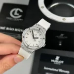 Hublot Classic Fusion Diamonds Moissanite Pave 33mm White Dial – Handcrafted Diamod - Image 2