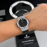 Hublot Classic Fusion Diamonds Moissanite Pave 38mm Black Dial – Handcrafted Diamod - Image 5