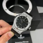Hublot Classic Fusion Diamonds Moissanite Pave 42mm Dial Black – Customize Diamod - Image 3