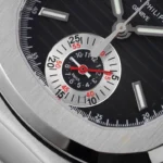 Patek Philippe Nautilus Chronograph 5980/1A-014 40.5mm Black Dial with Leather Strap – VIP Version - Image 4