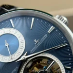 Jaeger Lecoultre Master UltraThin Tourbilon 40mm Blue Dial Steel – VIP Version - Image 8