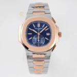 Patek Philippe Nautilus Chronograph 5980/1AR-001 40.5mm Blue Dial Rose Gold Demi – VIP Version - Image 2