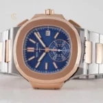Patek Philippe Nautilus Chronograph 5980/1AR-001 40.5mm Blue Dial Rose Gold Demi – VIP Version - Image 4