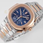 Patek Philippe Nautilus Chronograph 5980/1AR-001 40.5mm Blue Dial Rose Gold Demi – VIP Version - Image 3