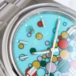 Rolex Oyster Perpetual 41mm 124300 Mặt Số Ice Blue Họa Tiết Celebration Steel – VIP Version - Image 4