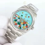 Rolex Oyster Perpetual 41mm 124300 Mặt Số Ice Blue Họa Tiết Celebration Steel – VIP Version - Image 3