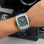 Hublot Spirit Of Big Bang 642.NX.7170.RX 642NX7170RX 44mm Blue Dial Titanium V2 – VIP Version - Image 6