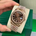 Rolex Day Date 228235 Chocolate Dial 40mmm Everose Gold 180gram – VIP Version - Image 3