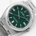 Rolex Oyster Perpetual 41mm 124300 Green Dial Steel – VIP Version - Image 3