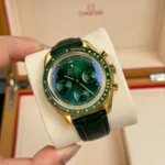 Omega Speedmaster Moonwatch Professional 42mm 310.63.42.50.10.001 Green Dial Yellow Gold – VIP Version - Image 2