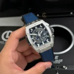 Hublot Spirit Of Big Bang 642.NX.7170.RX 642NX7170RX 44mm Blue Dial Titanium V2 – VIP Version - Image 2