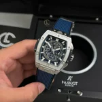 Hublot Spirit Of Big Bang 642.NX.7170.RX 642NX7170RX 44mm Blue Dial Titanium V2 – VIP Version - Image 4