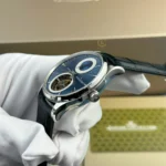 Jaeger Lecoultre Master UltraThin Tourbilon 40mm Blue Dial Steel – VIP Version - Image 3