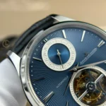 Jaeger Lecoultre Master UltraThin Tourbilon 40mm Blue Dial Steel – VIP Version - Image 10