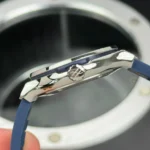 Hublot Classic Fusion Diamonds Moissanite Pave 33mm Blue Dial – Handcrafted Diamod - Image 4