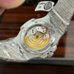 Patek Philippe Nautilus 5711/1A 40mm Full Moissanite – Customize Diamod - Image 9