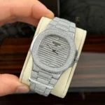 Patek Philippe Nautilus 5711/1A 40mm Full Moissanite – Customize Diamod - Image 4
