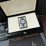 Patek Philippe Nautilus 5711/1A 40mm Demi Baugette Blue Full Moissanite HongKong – Customize Diamod - Image 11