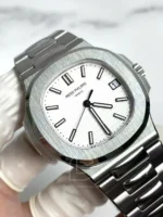 Patek Philippe Nautilus 5711A White 40mm Custom MODIFY 2026 – Handcrafted Version - Image 5